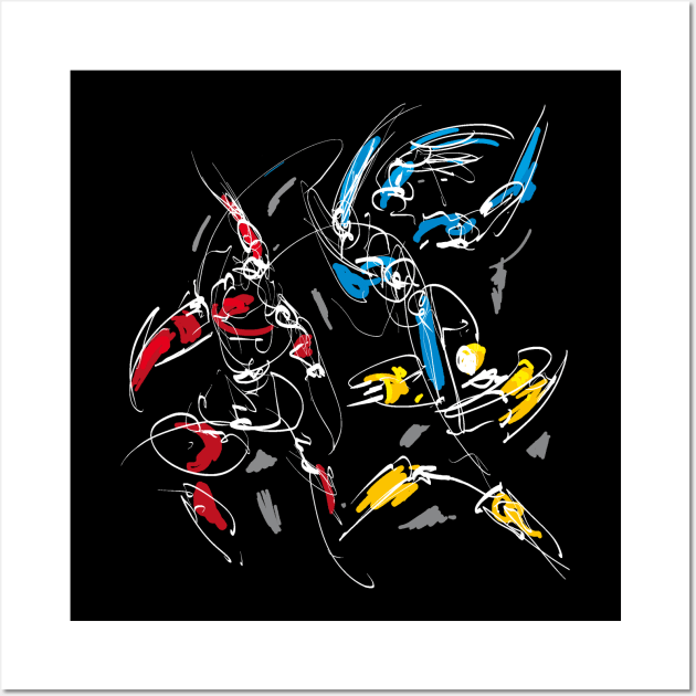 Martial Art Robots Wall Art by Nikokosmos